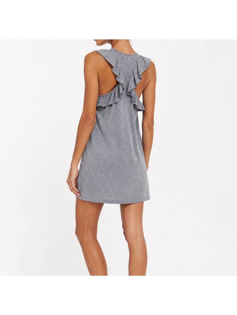 Current Elliott Ruffled Racer Back Mini Dress